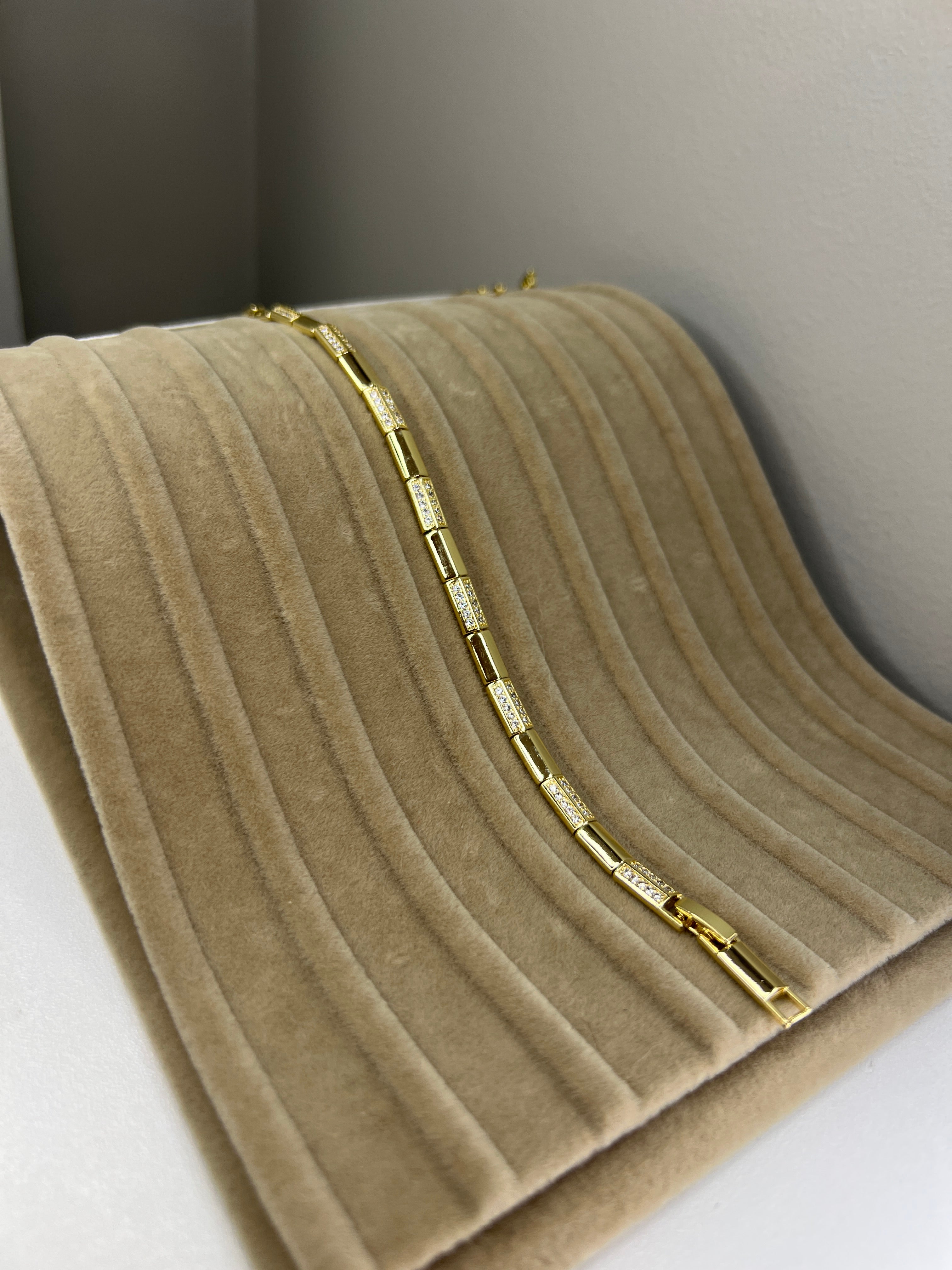 14K Görünümlü Gold Kaplama Çelik Bileklik - 19