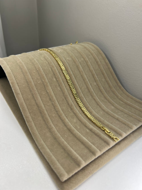 14K Görünümlü Gold Kaplama Çelik Bileklik - 17