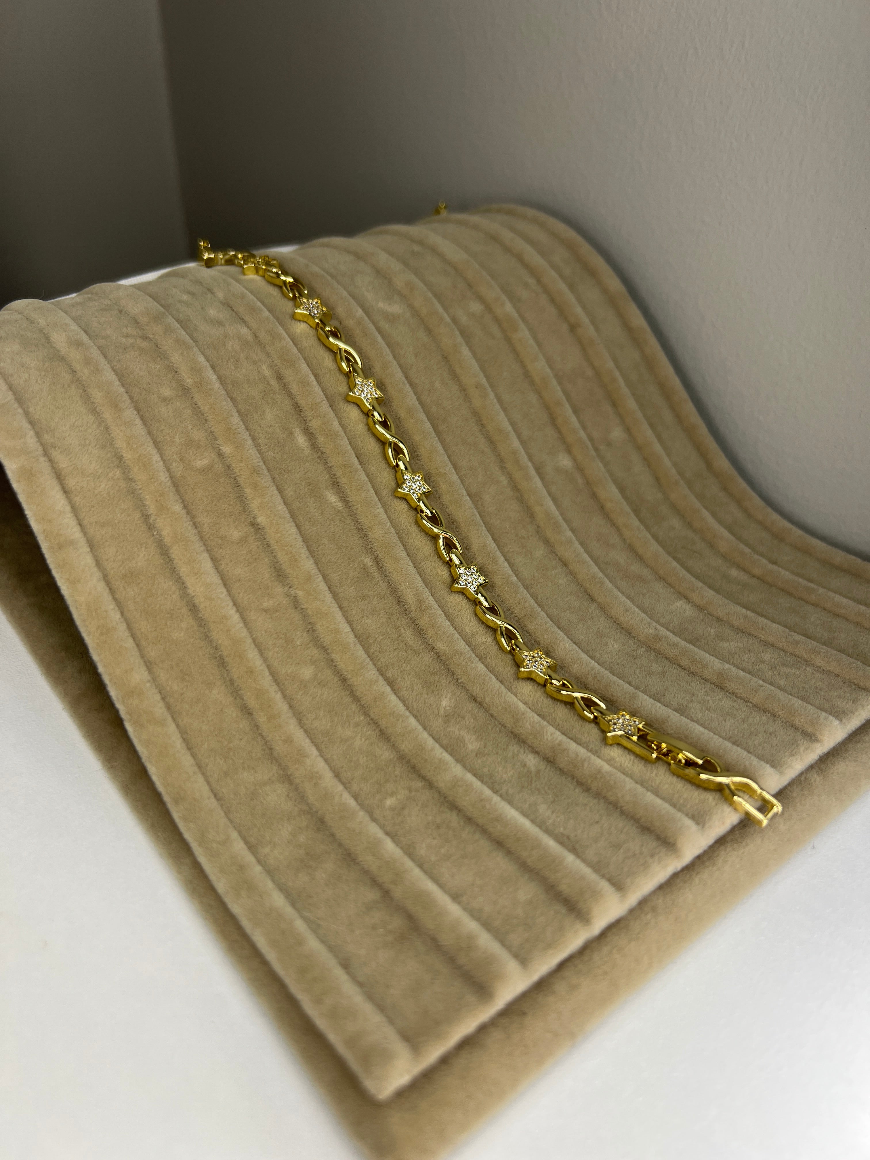 14K Görünümlü Gold Kaplama Çelik Bileklik - 16