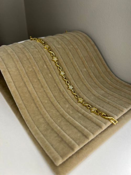 14K Görünümlü Gold Kaplama Çelik Bileklik - 16