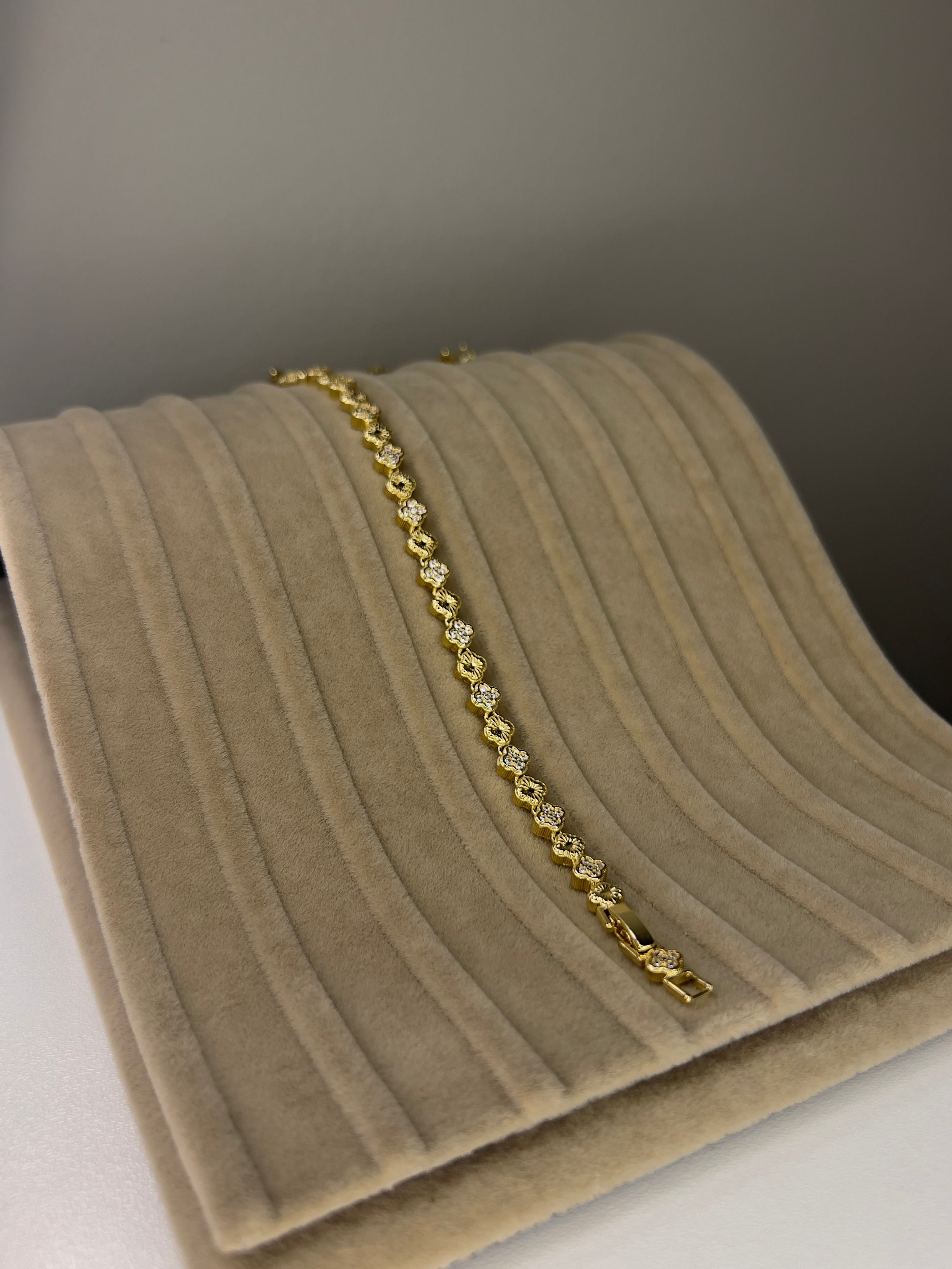 14K Görünümlü Gold Kaplama Çelik Bileklik - 2