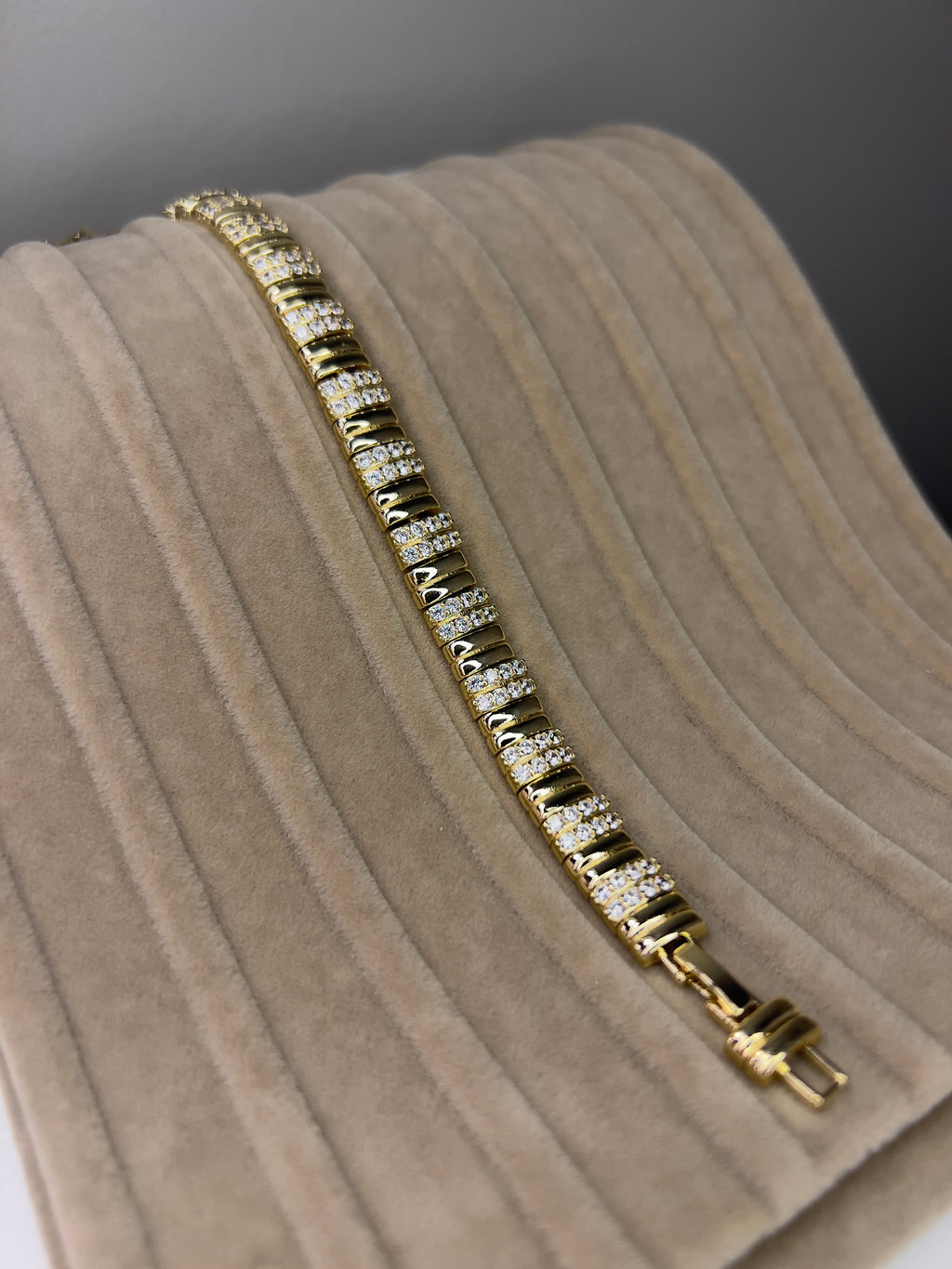 14K Görünümlü Gold Kaplama Çelik Bileklik - 7
