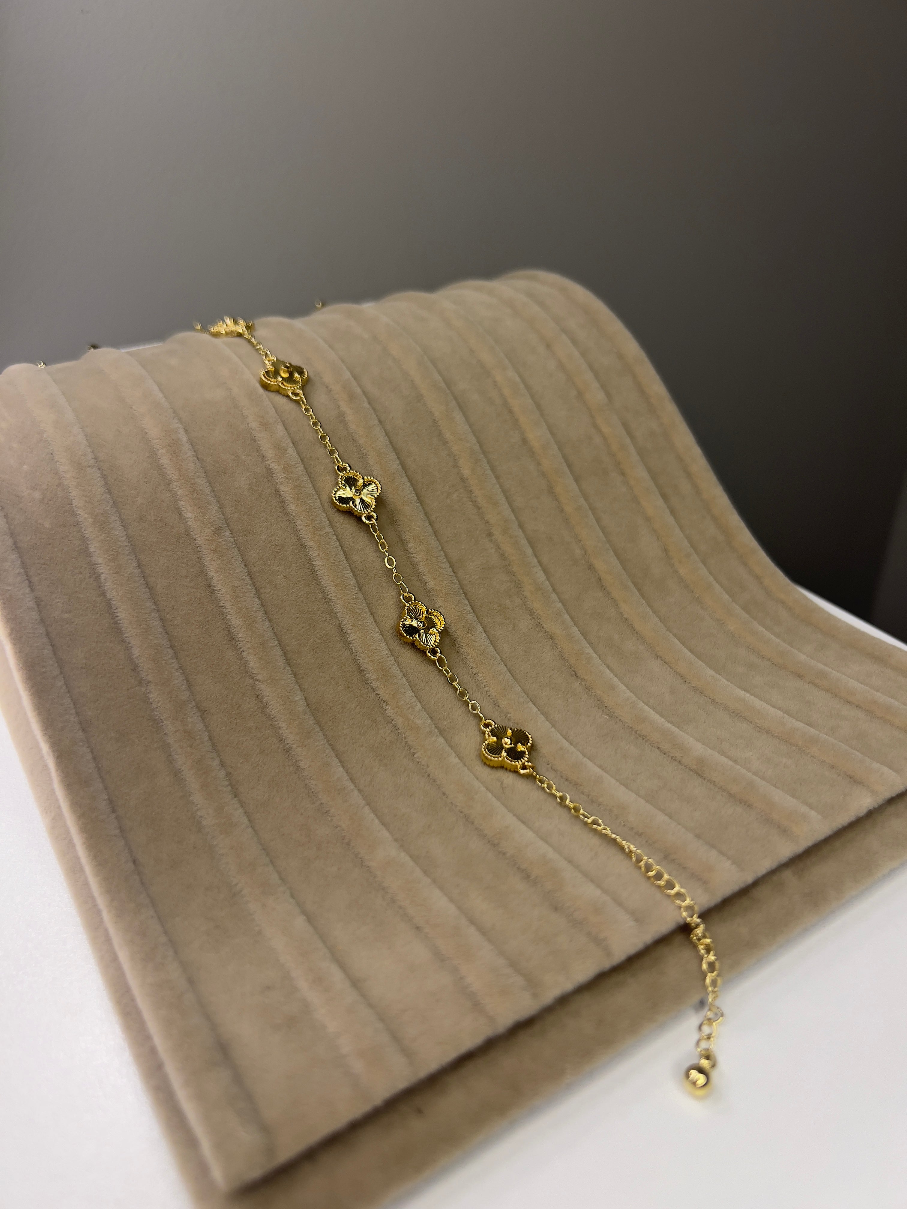 14K Görünümlü Gold Kaplama Çelik Bileklik - 13