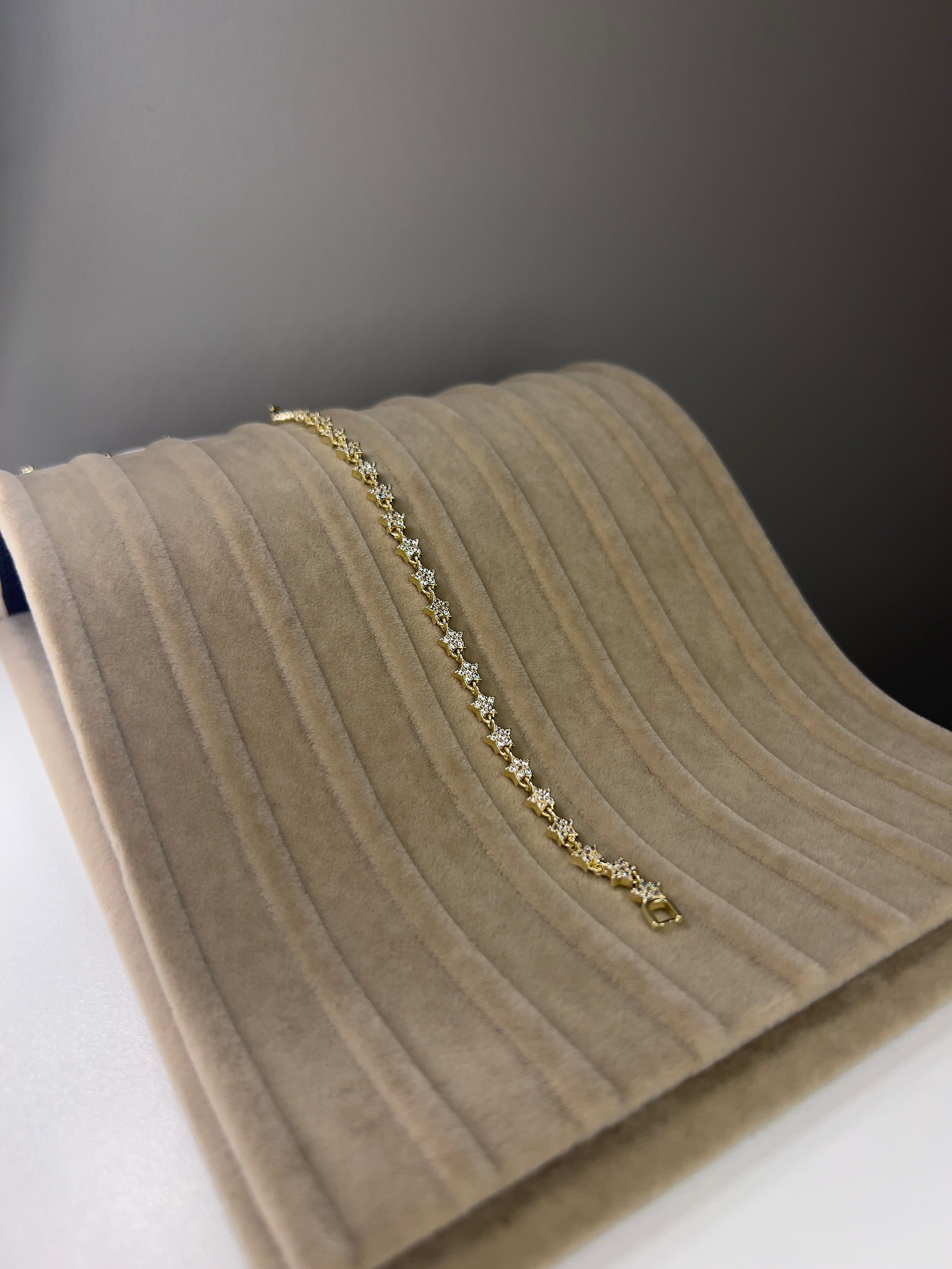 14K Görünümlü Gold Kaplama Çelik Bileklik - 14