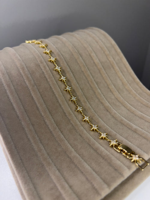14K Görünümlü Gold Kaplama Çelik Bileklik - 10
