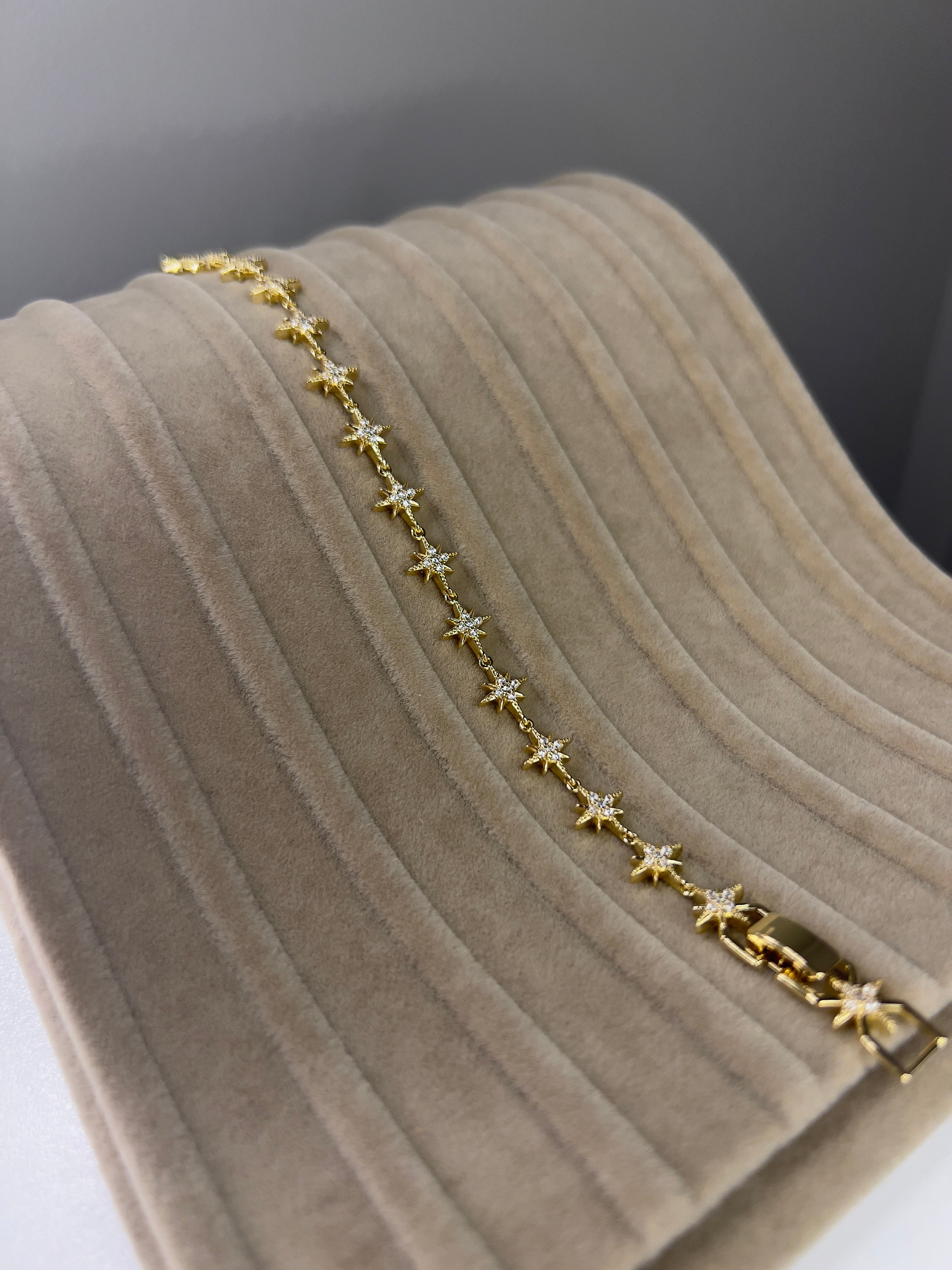 14K Görünümlü Gold Kaplama Çelik Bileklik - 10
